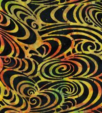 Paradise Batik, Swirls, Grn 