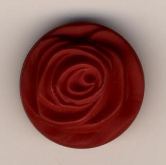 Rose, Rot (Glas)  23mm 