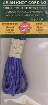 Asian Knot Kordel, Mittelblau, dick 