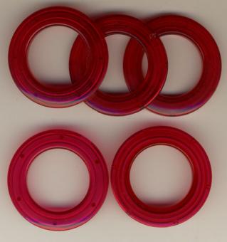 Taschenringe, Taschensen, Pink-Transparent, 28mm 