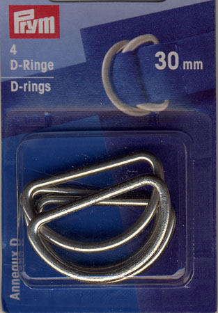 D-Ringe 30mm, Silber 