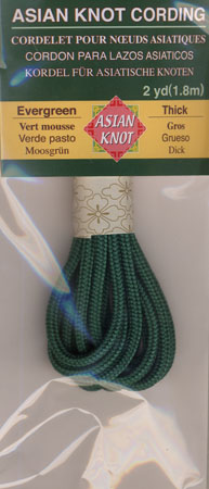 Asian Knot Kordel, Moosgrn, dick 