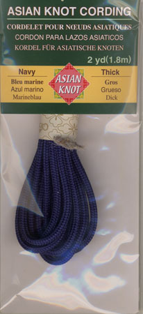 Asian Knot Kordel, Marineblau, dick 